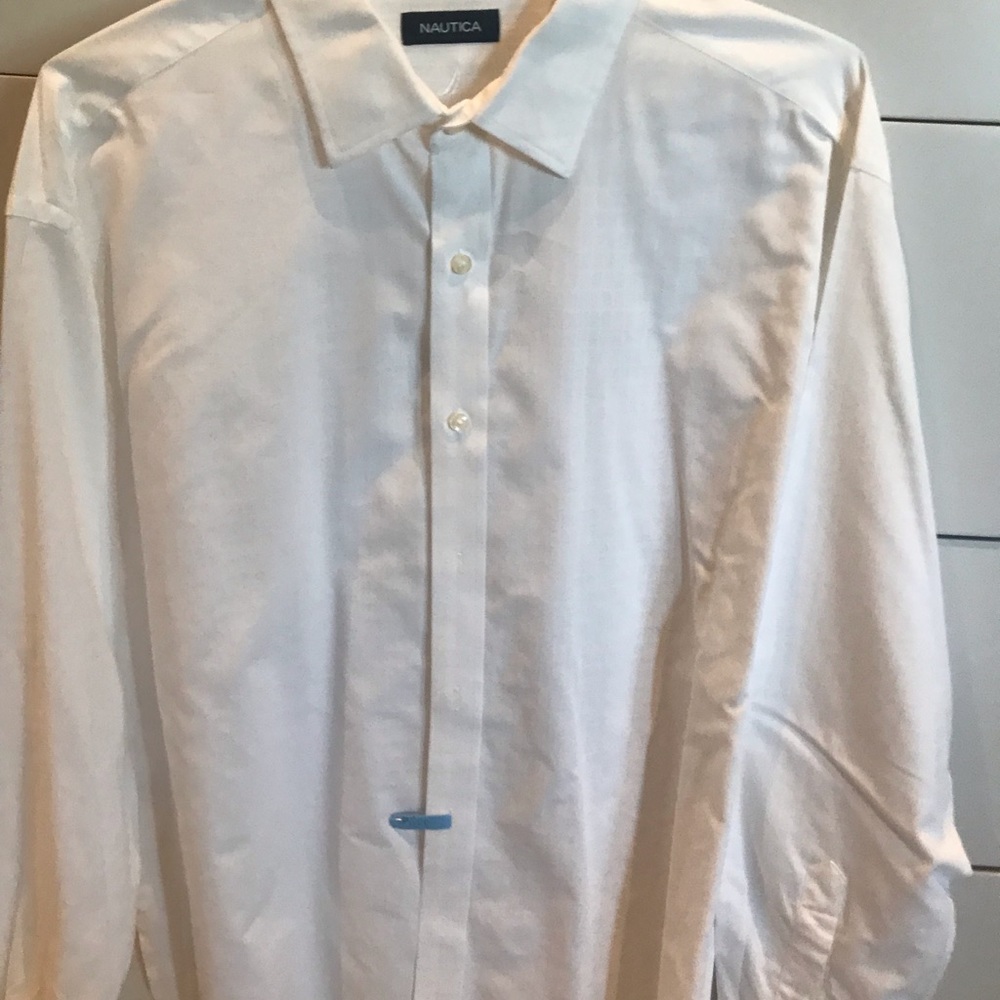 White Nautica Dress Shirt 17.5
